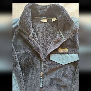 L.L. Bean Charcoal Fleece Jacket